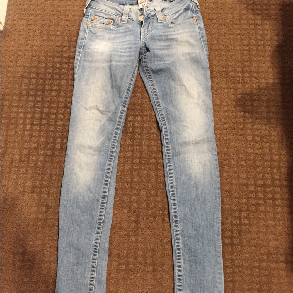 True Religion Light Wash Jeans - Will Ship Today!